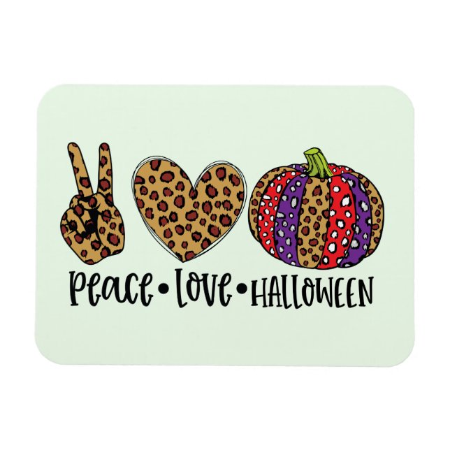 Ímã Paz - Amor - Halloween (Horizontal)