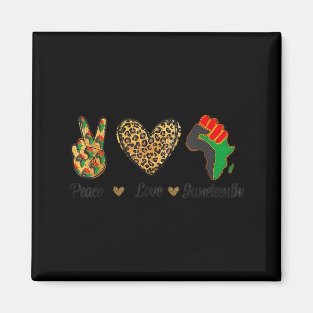 Imã Paz amor juneteenth orgulho negro dia da independê (Frente)