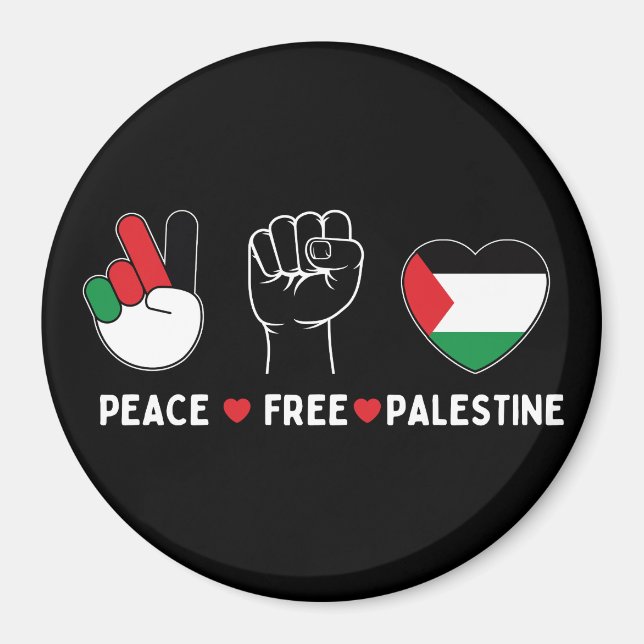 Imã paz amor palestina - liberdade para palestinos (Frente)