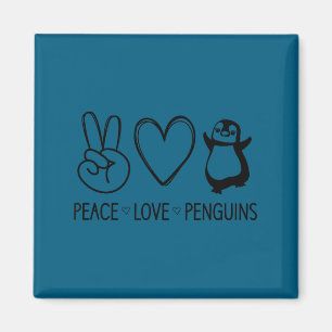 Imã Paz Amor Pinguins, Engraçado, Piadas, Dizeres Sarc