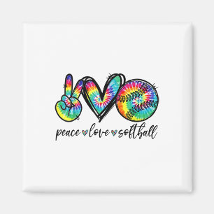 Imã Paz Amor Softll Tie Dye Engraçado Amantes de Softl