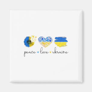 Imã Paz Amor Ucrânia Cores da Bandeira Ucraniana Ucrân