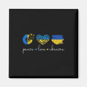 Imã Paz Amor Ucrânia Cores da Bandeira Ucraniana Ucrân