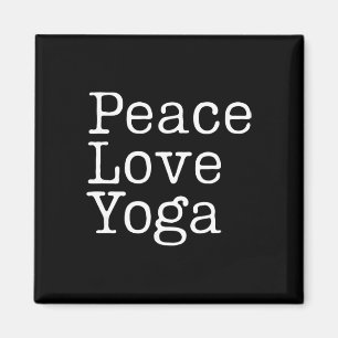 Imã Paz Amor Yoga Bem-Estar Atento Treino Frase