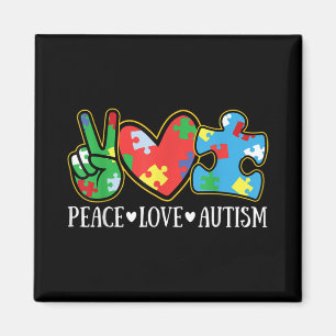 Imã Paz Autismo Quebra-cabeça do Autismo Autismo do F