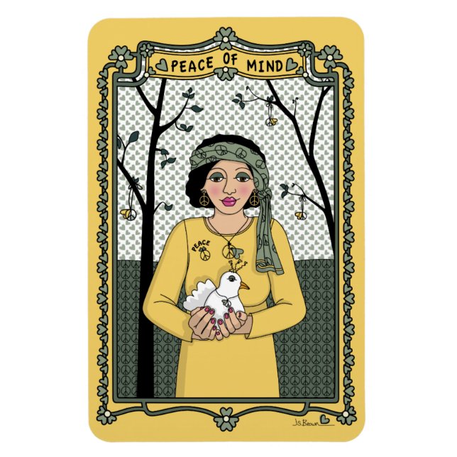 Ímã Paz do Magnet do Refrigerador Mind_C_4x6 (Vertical)