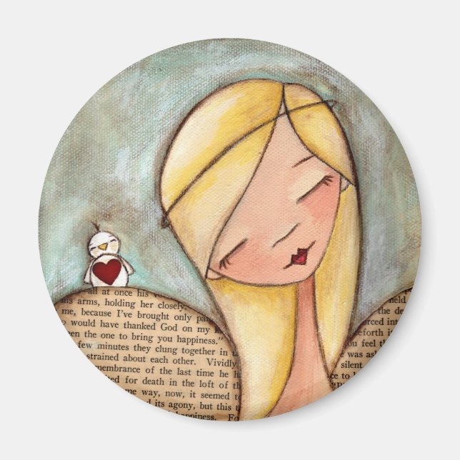 Imã Paz e Amor - Magnet (Frente)