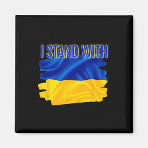 Imã Paz Mundial Apoie a Bandeira Ucraniana Eu Apoio a