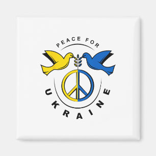 Imã Paz Para a Ucrânia Pombo Bandeira da Ucrânia Eu Es
