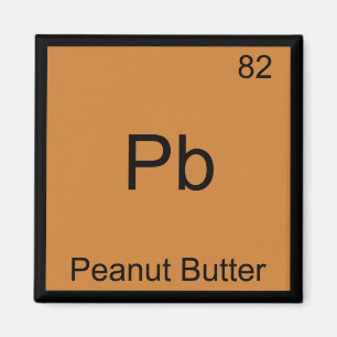 Imã Pb - Química da Manteiga de Amendoim Símbolo de