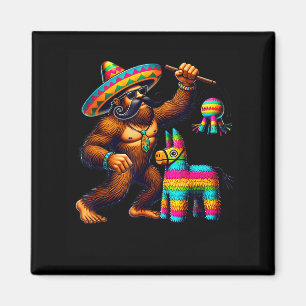 Imã Pé Grande Pinata Cinco De Mayo Mexicano Sasquatch