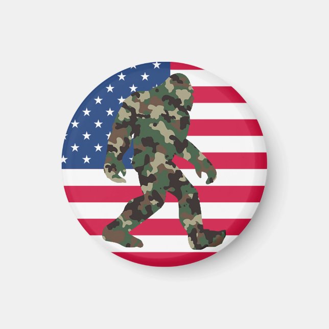 Imã Pé-grande Sasquatch Camuflagem (Frente)