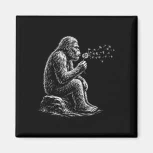 Imã Pé-grande soprando desejos dente-de-leão sasquatch