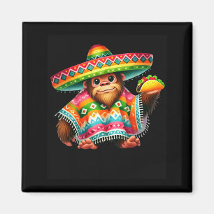 Imã Pé Grande Taco Cinco De Mayo Sasquatch Mexicano Cr