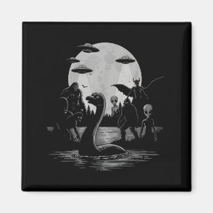 Imã Pé Grande Ufo Monstro Do Lago Ness Mothman E Alien