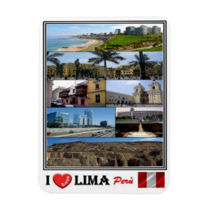Ímã PE Perù - Lima - I Love Mosaic -