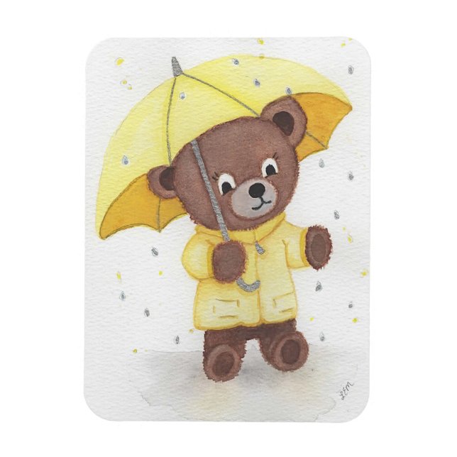 Ímã Pé-urso na Chuva (Vertical)
