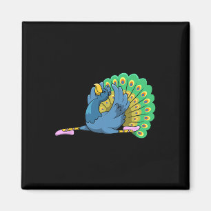 Imã Pea Dancing Ballerina Bird Balé Dancer Figurume