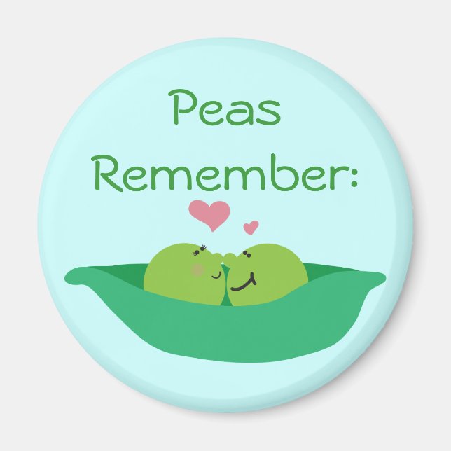 Imã Pea Pod Sweetheart Magnet (Frente)