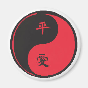Imã Peace and Love Yinyang