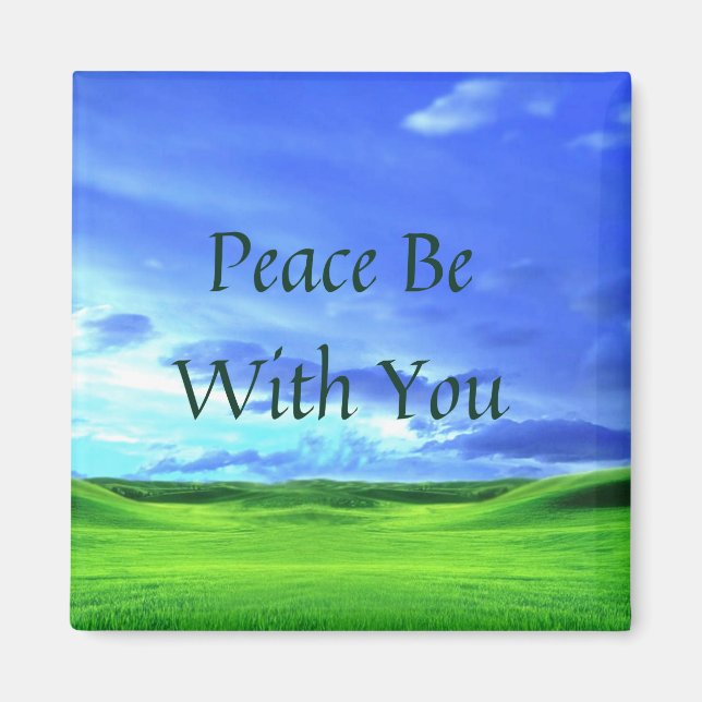 Imã Peace Be With You Magnet (Frente)