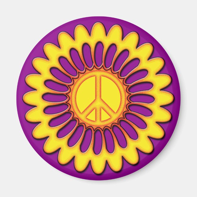 IMÃ PEACE FLOWER (Frente)