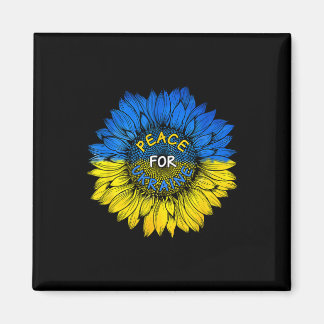 Imã Peace For Ukraine Shirt Ukraine Sunflower Ukrainia