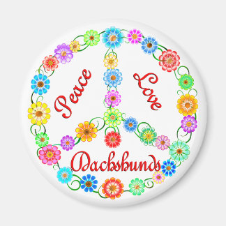 Imã Peace Love Dachshances