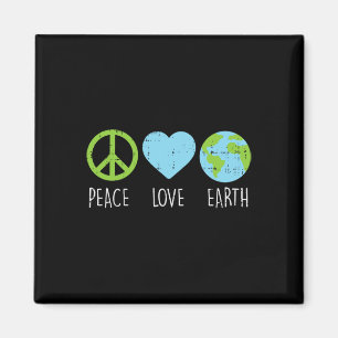Imã Peace Love Earth Legal Hippie Hippy Environmentali