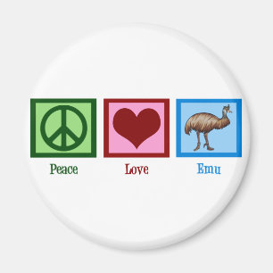 Imã Peace Love Emu