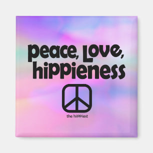 Imã Peace, Love, HiPoint Tie Dye Magnet