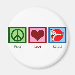 Imã Peace Love Karate