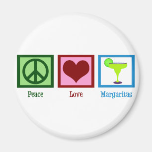 Imã Peace Love Margaritas