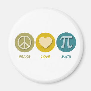 Imã Peace Love Math