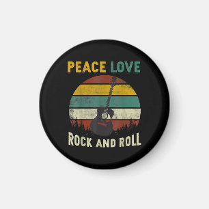 Imã Peace Love & Rock & Roll Guitar Player V