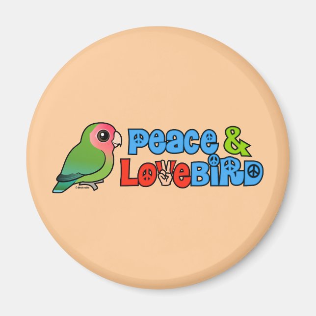 Imã Peace & Lovebird (Frente)