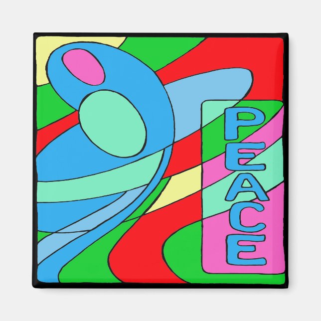 Imã Peace Madonna Magnet (Frente)