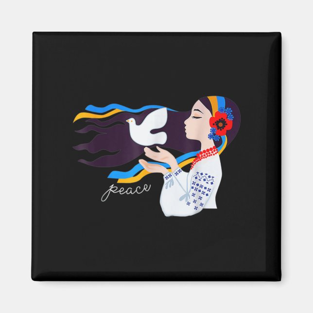 Imã Peace pomve girl apóia a Ucrânia e mantém-se firme (Frente)