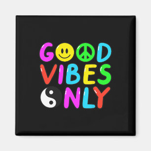 Imã PEACE SIGN LOVE 60s 70s Groovy Hippie Costume Hall