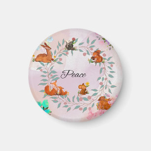 Imã Peace Woodland Animal