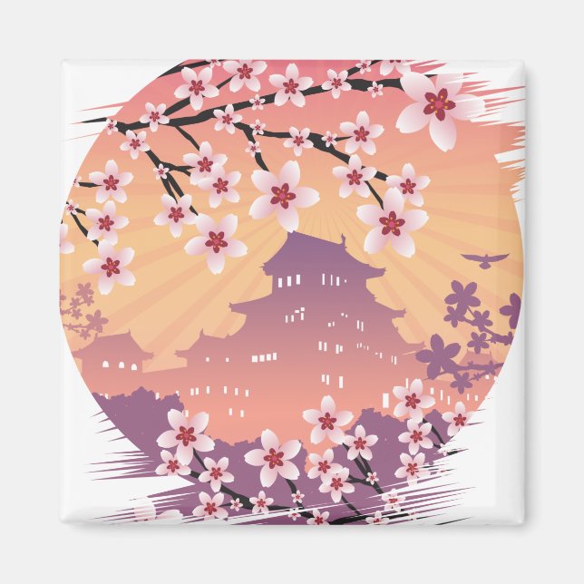 Imã Peach Blossom (Frente)