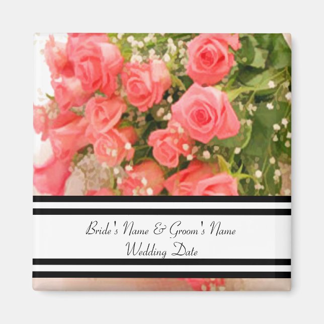 Imã Peach Rosa Favor Magnet Modelo (Frente)