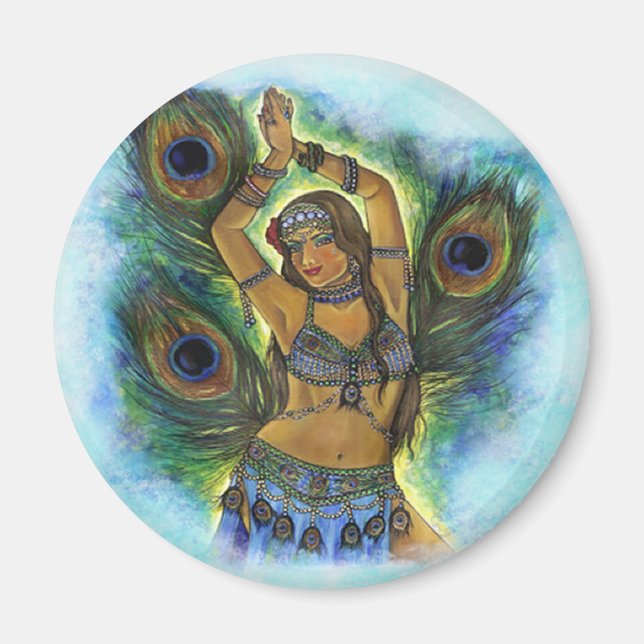 Imã Peacock Dancer Magnet (Frente)