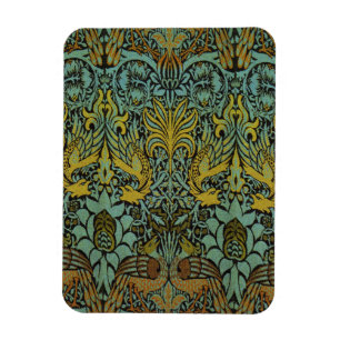 Ímã Peacock e Dragão William Morris Tapeçaria Design