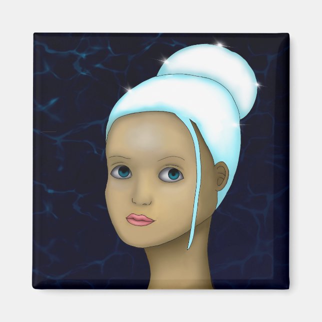 Imã Peal Birthstone Magnet (Frente)