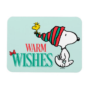 Ímã Peanuts Snoopy & Woodstock Warm Wishes