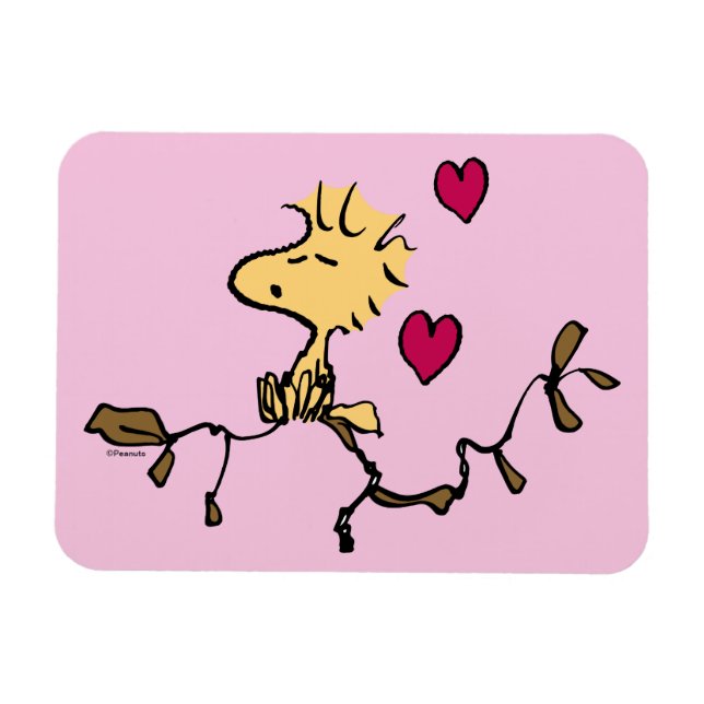 Ímã Peanuts | Valentine's Day | Woodstock Whistle (Horizontal)