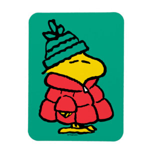 Ímã Peanuts Woodstock Puffy Winter Jacket