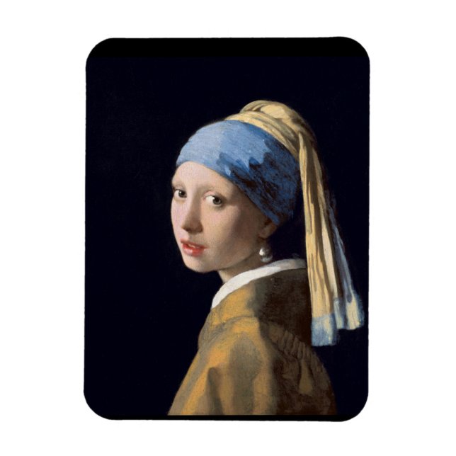 Ímã Pearl Earring Girl Vermeer (Vertical)