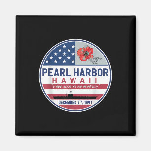 Imã Pearl Harbor Memorial Hawaii Vintage Usa Flag Day